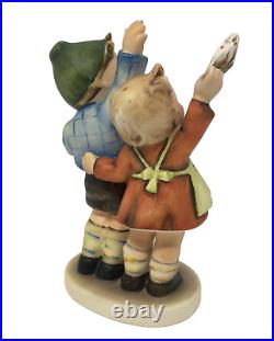 Goebel Hummel Auf Wiedersehen 153/0 Boy Wearing Green Hat Rare Figurine TMK2