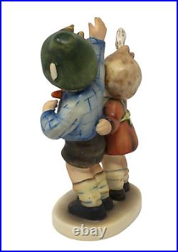 Goebel Hummel Auf Wiedersehen 153/0 Boy Wearing Green Hat Rare Figurine TMK2