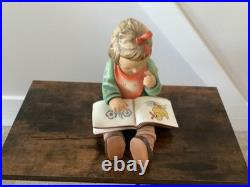 Goebel Hummel BOOK WORM 3/II Girl Reading TMK5 Large 9.5 Tall