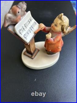 Goebel Hummel Bird Duet Figurine #169 Angel and Birds W. Germany TMK5 Signed