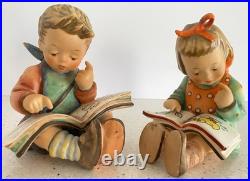 Goebel Hummel Bookworm Pair Boy & Girl W Germany No Box