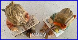Goebel Hummel Bookworm Pair Boy & Girl W Germany No Box