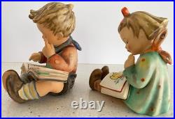 Goebel Hummel Bookworm Pair Boy & Girl W Germany No Box