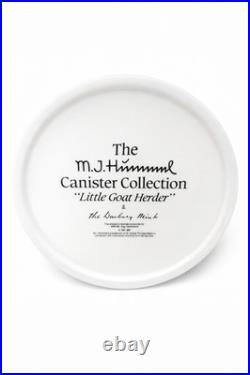 Goebel Hummel Canister Set W Germany Vintage Ceramic Jars Boy Girl Gold Trim with