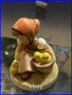 Goebel Hummel Chick Girl Figurine W. Germany Vintage Porcelain