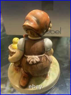 Goebel Hummel Chick Girl Figurine W. Germany Vintage Porcelain