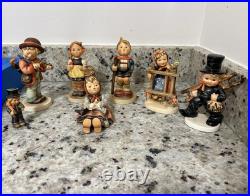 Goebel Hummel Children Porcelain Figurines Lot of 6 W. Germany 1976 Hand Painted