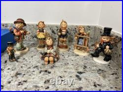 Goebel Hummel Children Porcelain Figurines Lot of 6 W. Germany 1976 Hand Painted