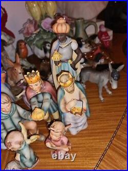 Goebel Hummel Christmas NATIVITY Set 214 Angels & 3 Kings, Camel 16 pieces