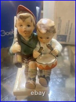 Goebel Hummel Drummer Boys Figurine Germany Vintage With Box & Bag