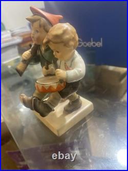Goebel Hummel Drummer Boys Figurine Germany Vintage With Box & Bag
