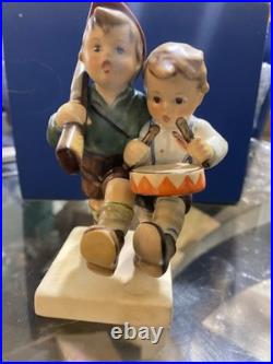 Goebel Hummel Drummer Boys Figurine Germany Vintage With Box & Bag