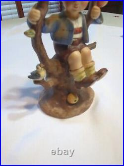 Goebel Hummel Figurine # 142 APPLE TREE large 6.5 TMK 1 CROWN U. S. Zone W. Ger