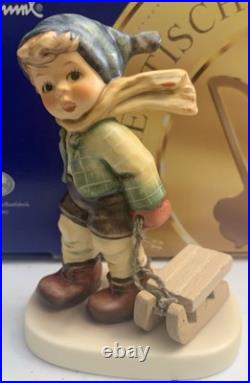 Goebel Hummel Figurine #2047 Winter Sleigh Ride Exclusive Edition Goebel Hummel Figurine #2047 Winter Sleigh Ride Exclusive Edition