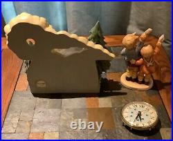 Goebel Hummel Figurine Auf Wiedersehen withMilestones Hummelscape Clock