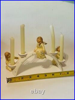 Goebel Hummel Figurine Box Germany Bridge Champagne Candle Holder Candleholder