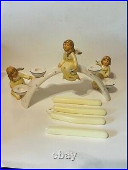 Goebel Hummel Figurine Box Germany Bridge Champagne Candle Holder Candleholder