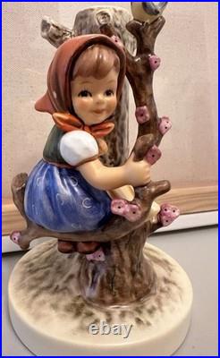 Goebel Hummel Figurine Candle Holders Germany #677 And #676 Apple Tree Boy Girl