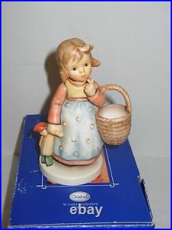Goebel Hummel Figurine FORGET ME NOT #362/I TMK8 5.5 Tall withBox & COA MINT