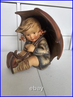 Goebel Hummel Figurine Large Girl With Umbrella 152B 1951