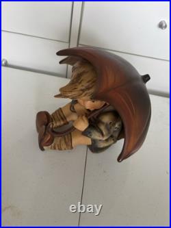 Goebel Hummel Figurine Large Girl With Umbrella 152B 1951