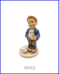 Goebel Hummel Figurine Little Banker First Edition 2321 TMK9 4.75 Tall Goebel Hummel Figurine Little Banker First Edition 2321 TMK9 4.75 Tall
