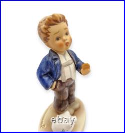 Goebel Hummel Figurine Little Banker First Edition 2321 TMK9 4.75 Tall Goebel Hummel Figurine Little Banker First Edition 2321 TMK9 4.75 Tall