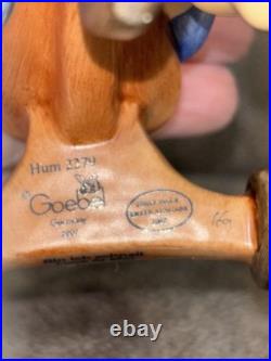 Goebel Hummel Figurine Look At Me With Bavarian Flag Girl On Tricycle RARE