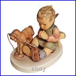 Goebel Hummel Figurine Playful Blessing 658 Boy with Toy Horse Exclusive Edition