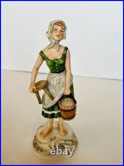 Goebel Hummel Figurine Sculpture vtg W Germany 1603922 milk maid woman well pot