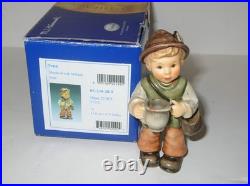 Goebel Hummel Figurine Shepherd With Milk Jug HUM #2230/E TMK8 withBox 4 T Mint