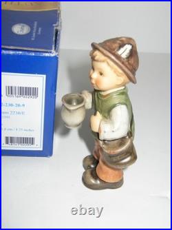 Goebel Hummel Figurine Shepherd With Milk Jug HUM #2230/E TMK8 withBox 4 T Mint