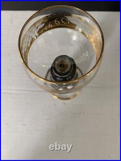 Goebel Hummel Figurine Stem Wine Glasses 14K Gold Trim Germany Lot of 6 Rare Goebel Hummel Figurine Stem Wine Glasses 14K Gold Trim Germany Lot of 6 Rare