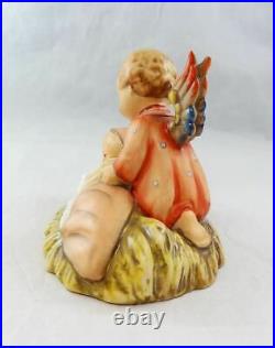 Goebel Hummel Figurine TMK1 #25 Angelic Sleep Candle Holder Crown Hallmark E1A2