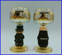 Goebel Hummel Figurine Wine Glasses Complete Set of 6 Rare Retired