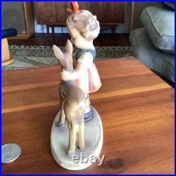 Goebel Hummel Friends Figurine 136 TMK-4 W Germany Girl with Fawn 5.25 1965