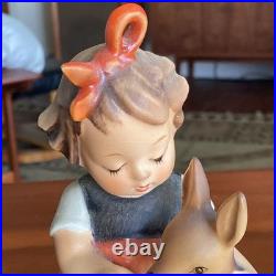 Goebel Hummel Friends Figurine 136 TMK-4 W Germany Girl with Fawn 5.25 1965