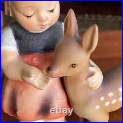 Goebel Hummel Friends Figurine 136 TMK-4 W Germany Girl with Fawn 5.25 1965