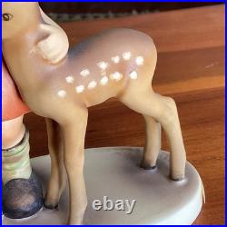 Goebel Hummel Friends Figurine 136 TMK-4 W Germany Girl with Fawn 5.25 1965