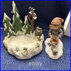 Goebel Hummel Friendship in Bloom & Peaceful Offering Hummel Signed 818151