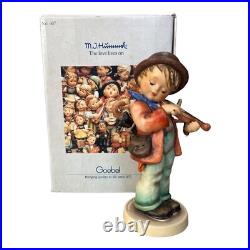 Goebel Hummel Germany Figurine Original Box LIttle Fiddler No. 407 19.5 cm 7-3/4