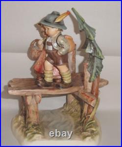 Goebel Hummel Germany Figurines On Our Way Large Rare Porcelain #472 Goebel Hummel Germany Figurines On Our Way Large Rare Porcelain #472