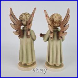 Goebel Hummel Germany HUM#173/0, 172/0 Festival Harmony Flute, 8 in tall Set 2