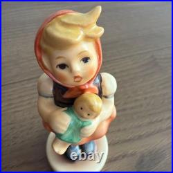 Goebel Hummel Girl with Doll Antique Ceramic Germany Vintage