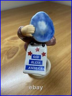 Goebel Hummel God Bless America #2153 Support Our Troops Figurine No Box