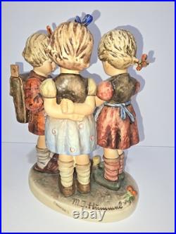 Goebel Hummel HUM#177 School Girls-Large 9.5 in-TMK 3, NEAR MINT, no box Goebel Hummel HUM#177 School Girls-Large 9.5 in-TMK 3, NEAR MINT, no box