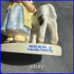 Goebel Hummel HUM 2231 Friendly Feeding Figurine 3.5 TMK8 Germany 2005