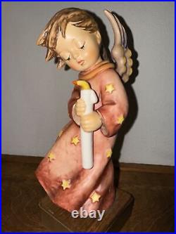 Goebel Hummel Heavenly Angel Tree Topper Signed 1994 1st Issue withPost Stand