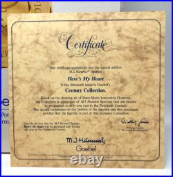 Goebel Hummel Here's My Heart 766 Figurine Mint in Box with COA