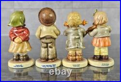 Goebel Hummel Kinder Choir Set 9 Figurines Wooden Display Lamp Post